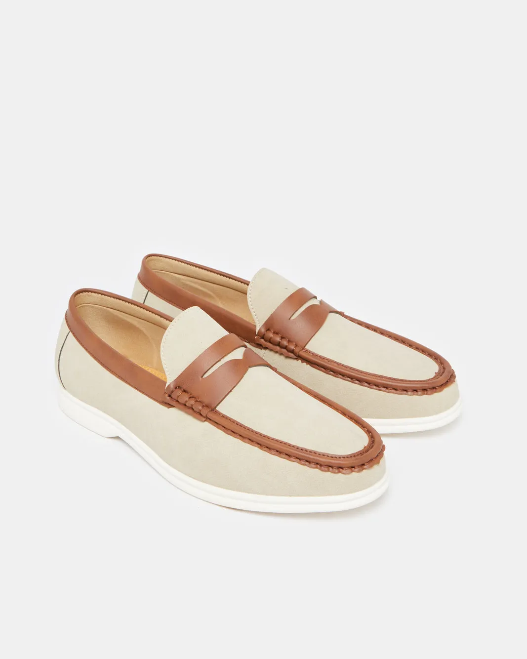 Men Brown Textured Loafer