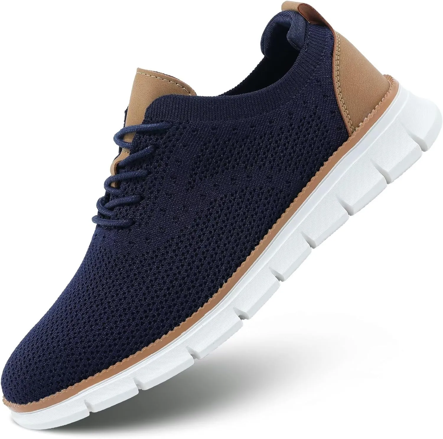 Mens Business Oxford Shoes Mesh Casual Sneakers Lightweight Breathable Work Office Dress Shoes Comfortable Walking Trainers for Men