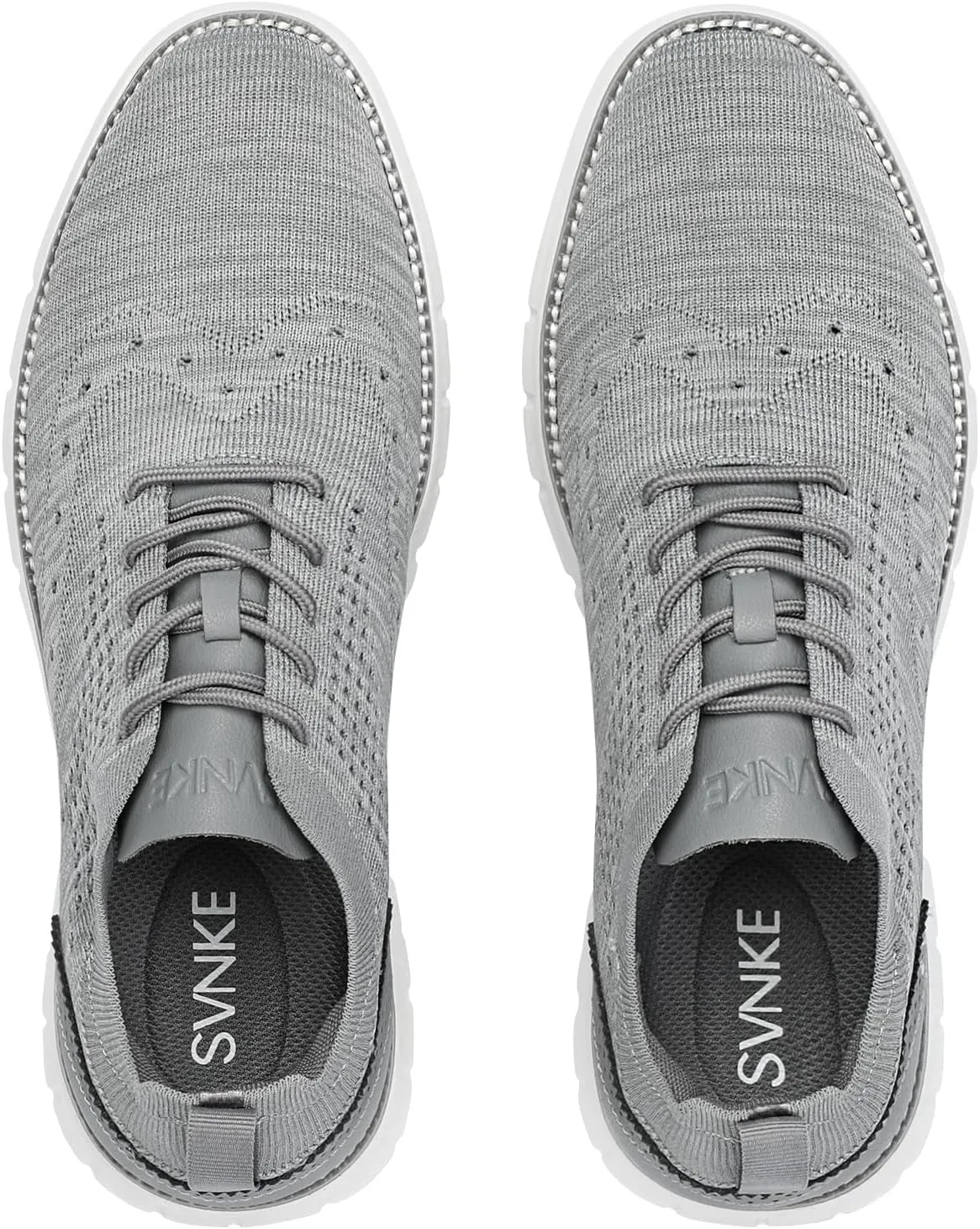 Men's Casual Dress Oxfords Shoes Breathable Knit Leisure Fashion Sneakers Lightweight Comfortable Walking Shoes