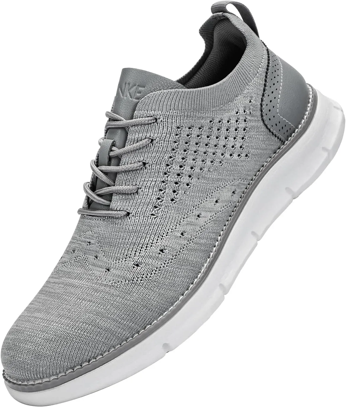Men's Casual Dress Oxfords Shoes Breathable Knit Leisure Fashion Sneakers Lightweight Comfortable Walking Shoes