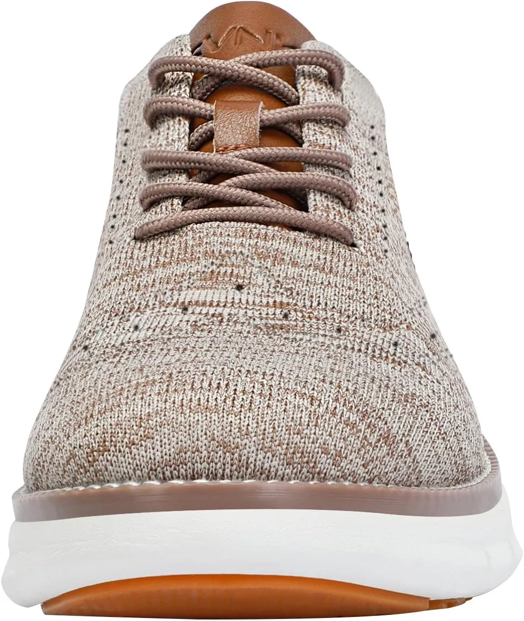 Men's Casual Dress Oxfords Shoes Breathable Knit Leisure Fashion Sneakers Lightweight Comfortable Walking Shoes