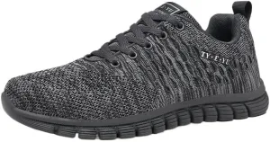 Men's Casual Dress Oxfords Shoes Breathable Knit Mesh Lightweight Comfortable Walking Running Sneakers for Men