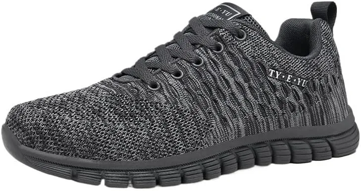 Men's Casual Dress Oxfords Shoes Breathable Knit Mesh Lightweight Comfortable Walking Running Sneakers for Men