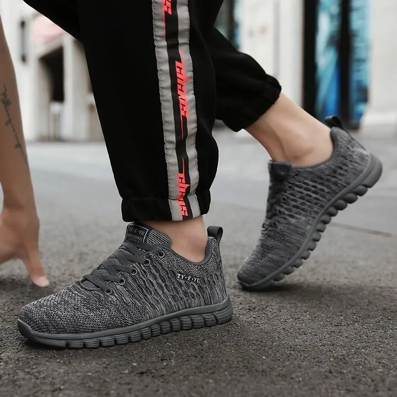 Men's Casual Dress Oxfords Shoes Breathable Knit Mesh Lightweight Comfortable Walking Running Sneakers for Men
