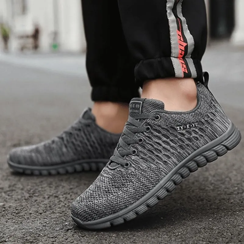 Men's Casual Dress Oxfords Shoes Breathable Knit Mesh Lightweight Comfortable Walking Running Sneakers for Men