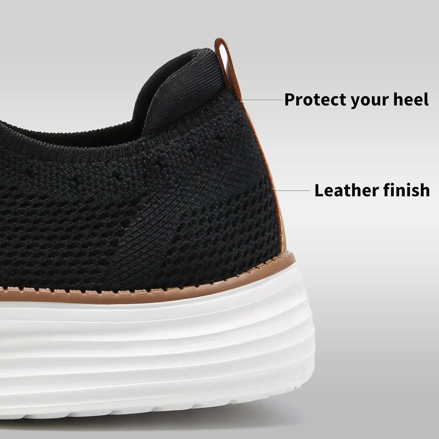 Men's Casual Dress Oxfords Sneakers Business Mesh Breathable Lightweight Walking Shoes Tennis Comfortable