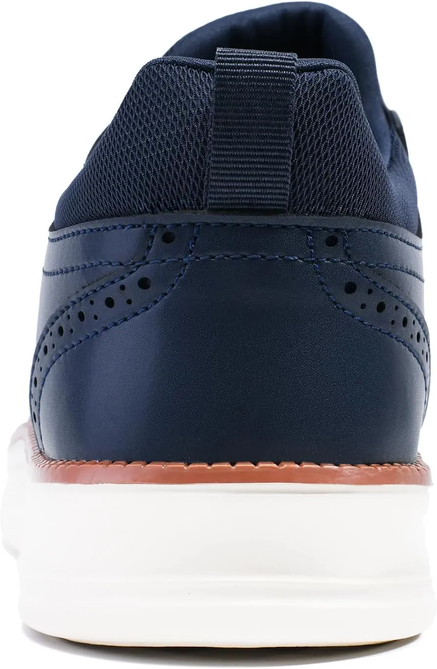 Men's Casual Dress Shoes Semi-Formal Derby Brogue Slip on Oxfords Sneakers