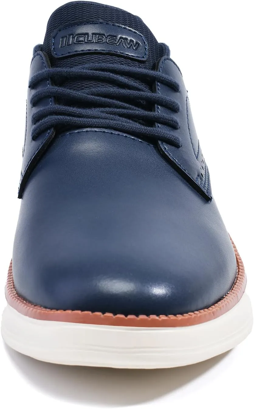 Men's Casual Dress Shoes Semi-Formal Derby Brogue Slip on Oxfords Sneakers
