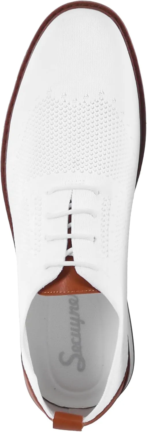 Mens Dress Shoes Casual Oxfords Shoes Knit Lightweight Breathable Business Work Shoes Walking Shoes Fashion Sneakers