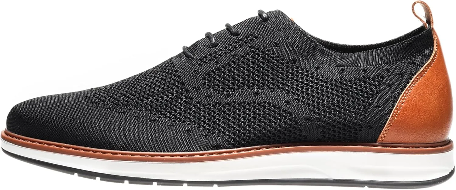 Mens Dress Shoes Casual Oxfords Shoes Knit Lightweight Breathable Business Work Shoes Walking Shoes Fashion Sneakers
