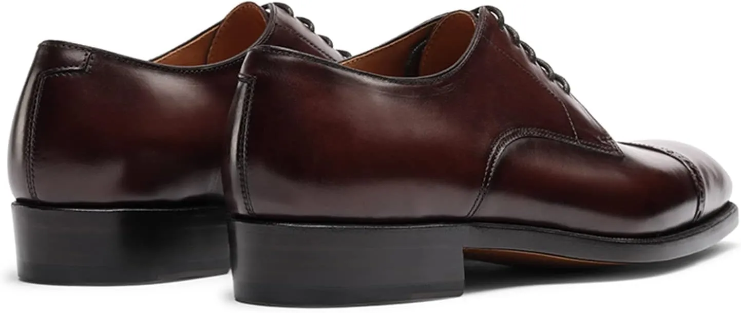 Men’s Dress Shoes Derby Quarter Brogues Carved Calf Leather for Business,Casual