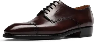 Men’s Dress Shoes Derby Quarter Brogues Carved Calf Leather for Business,Casual
