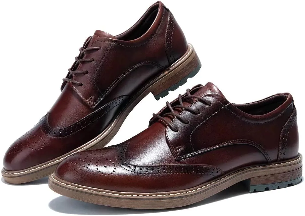 Mens Dress Shoes, Lace Up Plain Toe Leather Oxford
