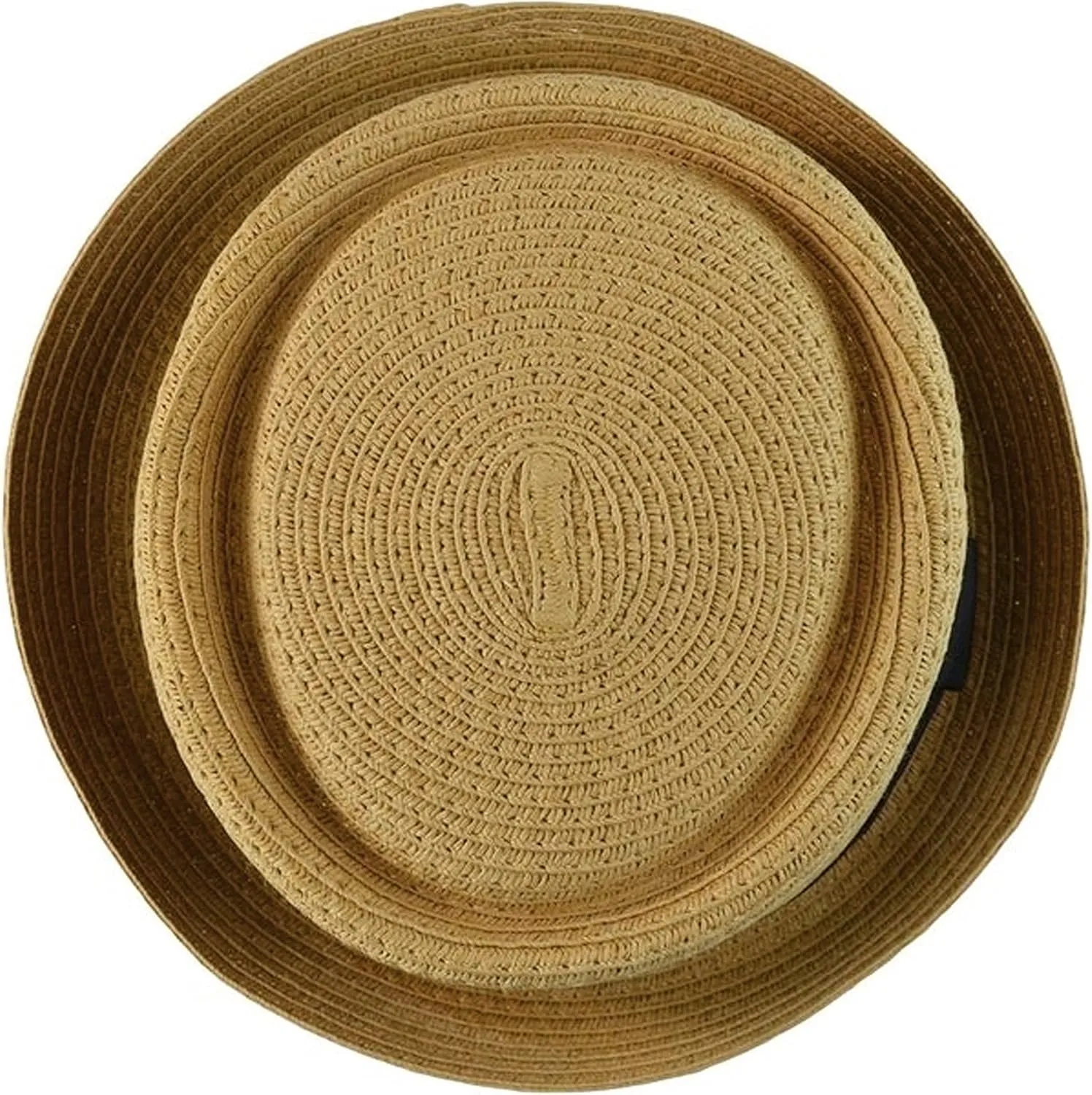 Men's Fancy Summer Straw Pork Pie Derby Fedora Upturn Brim Hat