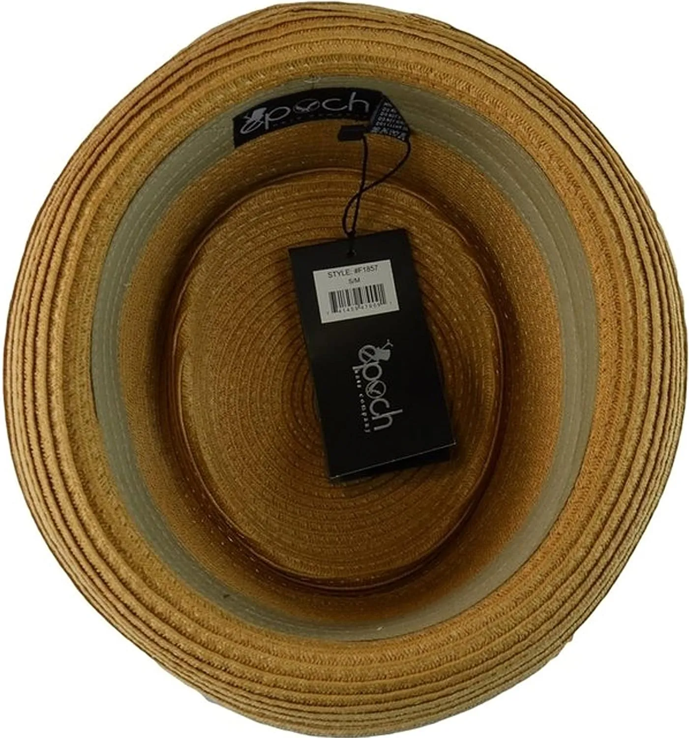 Men's Fancy Summer Straw Pork Pie Derby Fedora Upturn Brim Hat