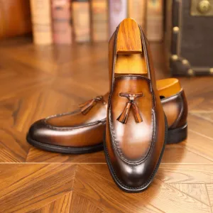 Men's Handmade Leather Modern Classic Lace up Leather Lined Perforated Dress Oxfords Shoes Men Breathable Wingtip Brogue Derby