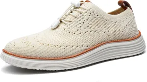 Men's Lightweight Casual Sneakers Dress Oxfords Business Walking Shoes Loafers Comfortable Breathable Mesh Arch Support