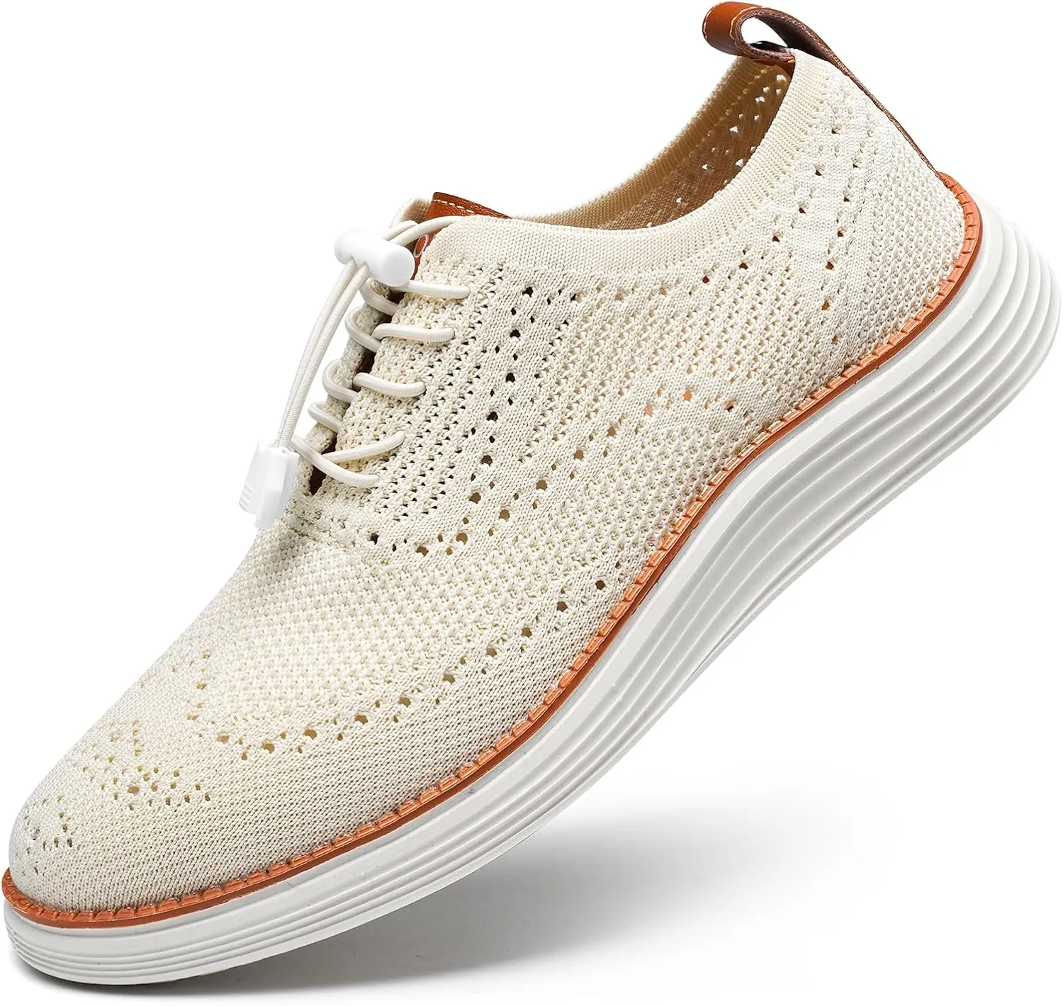 Men's Lightweight Casual Sneakers Dress Oxfords Business Walking Shoes Loafers Comfortable Breathable Mesh Arch Support