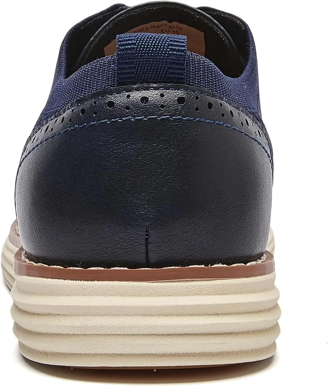 Men's Mesh Dress Sneakers Casual Oxford Shoes Lightweight Walking Shoes Breathable Wingtip Shoes Knit Brogue Sneakers