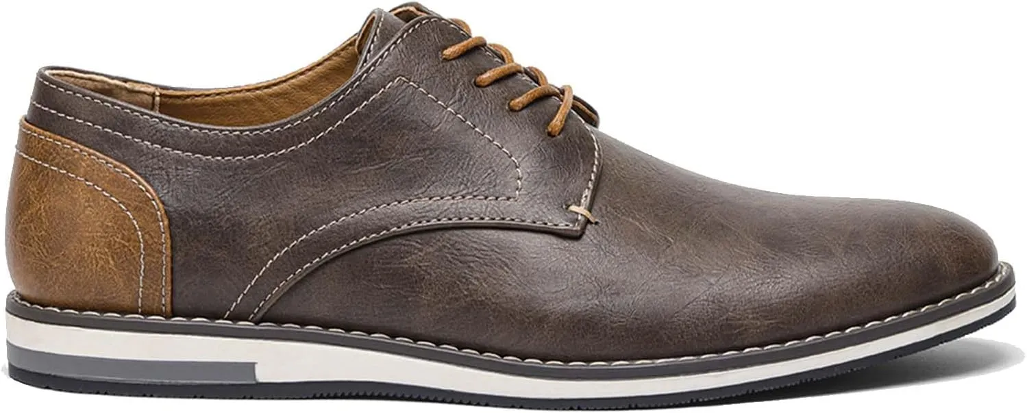 Men's Orthopedic Dress Shoes Business Oxford Derby Shoes Casual Leather Walking Flats