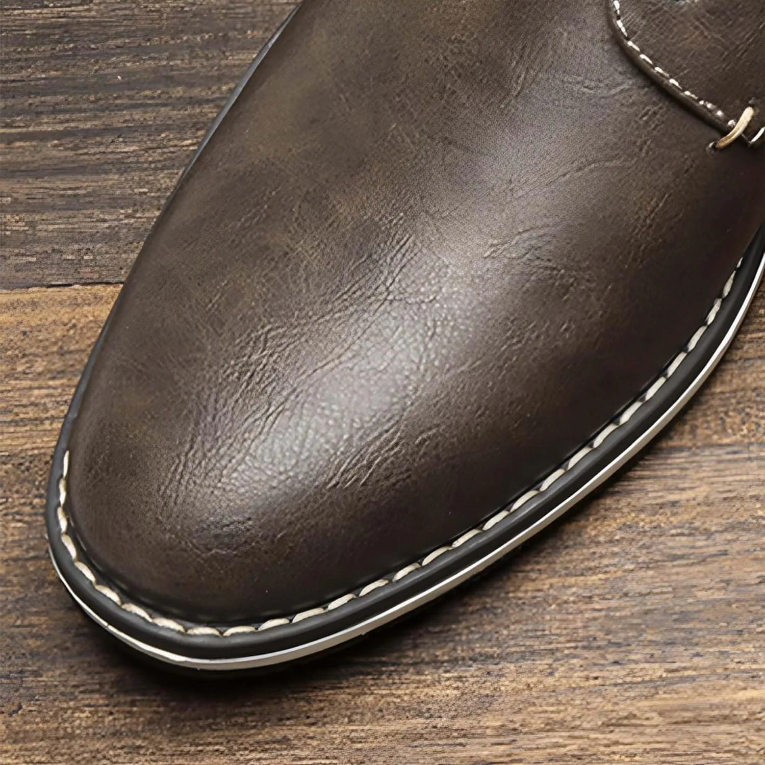 Men's Orthopedic Dress Shoes Business Oxford Derby Shoes Casual Leather Walking Flats