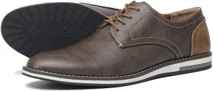 Men's Orthopedic Dress Shoes Business Oxford Derby Shoes Casual Leather Walking Flats