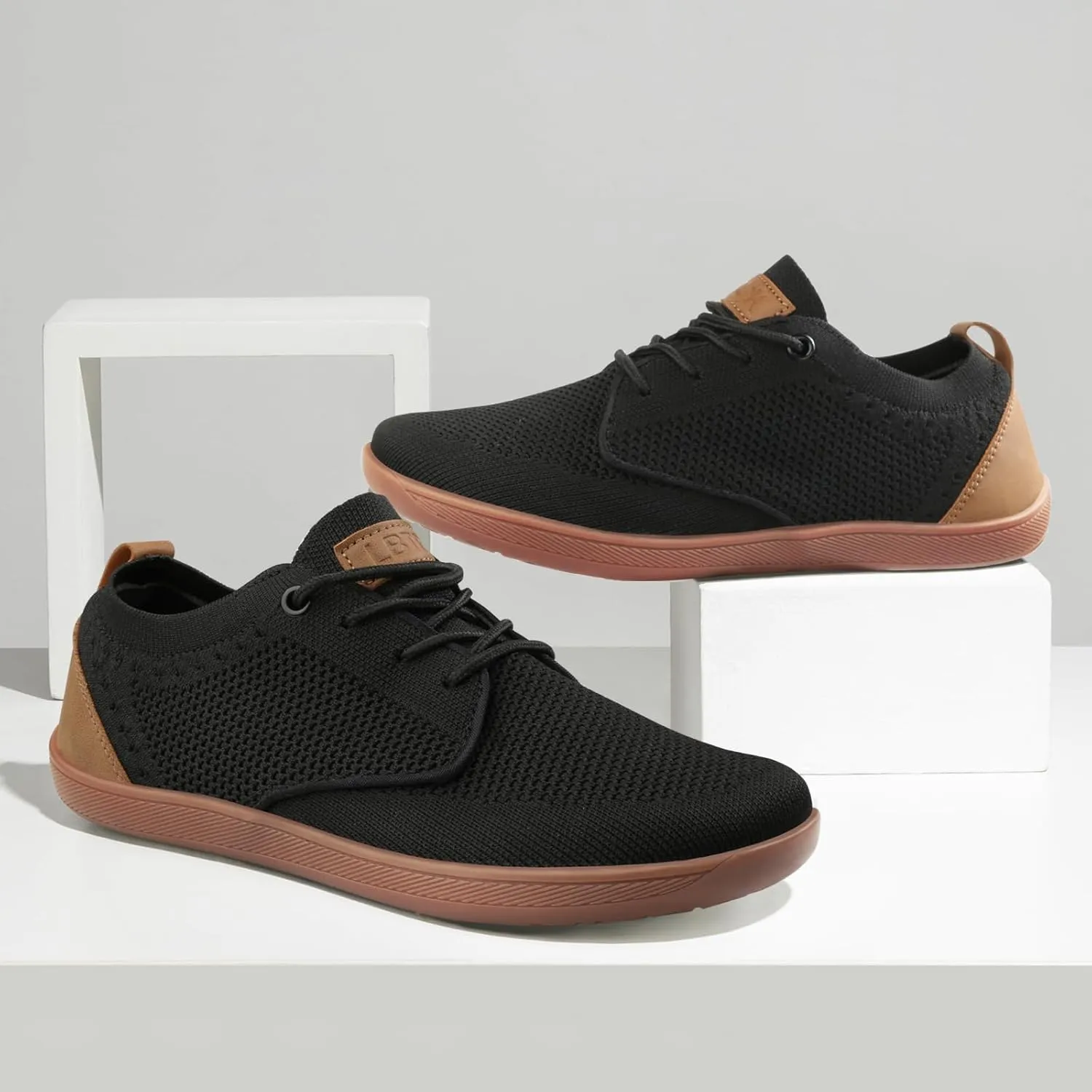 Men's Oxfords Shoes Wide Toe Box Dress Sneakers Fashion Business Casual Shoes Barefoot Zero Drop Walking Shoes