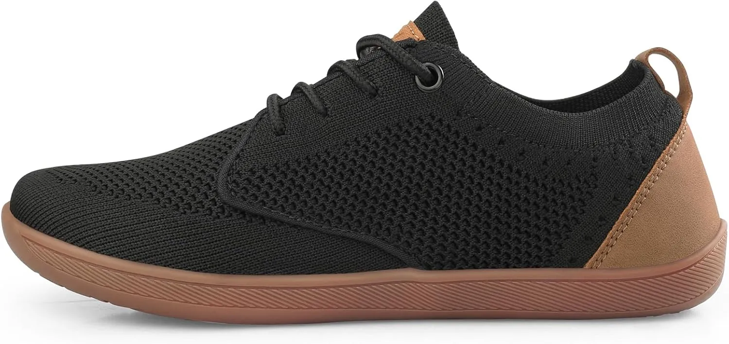 Men's Oxfords Shoes Wide Toe Box Dress Sneakers Fashion Business Casual Shoes Barefoot Zero Drop Walking Shoes