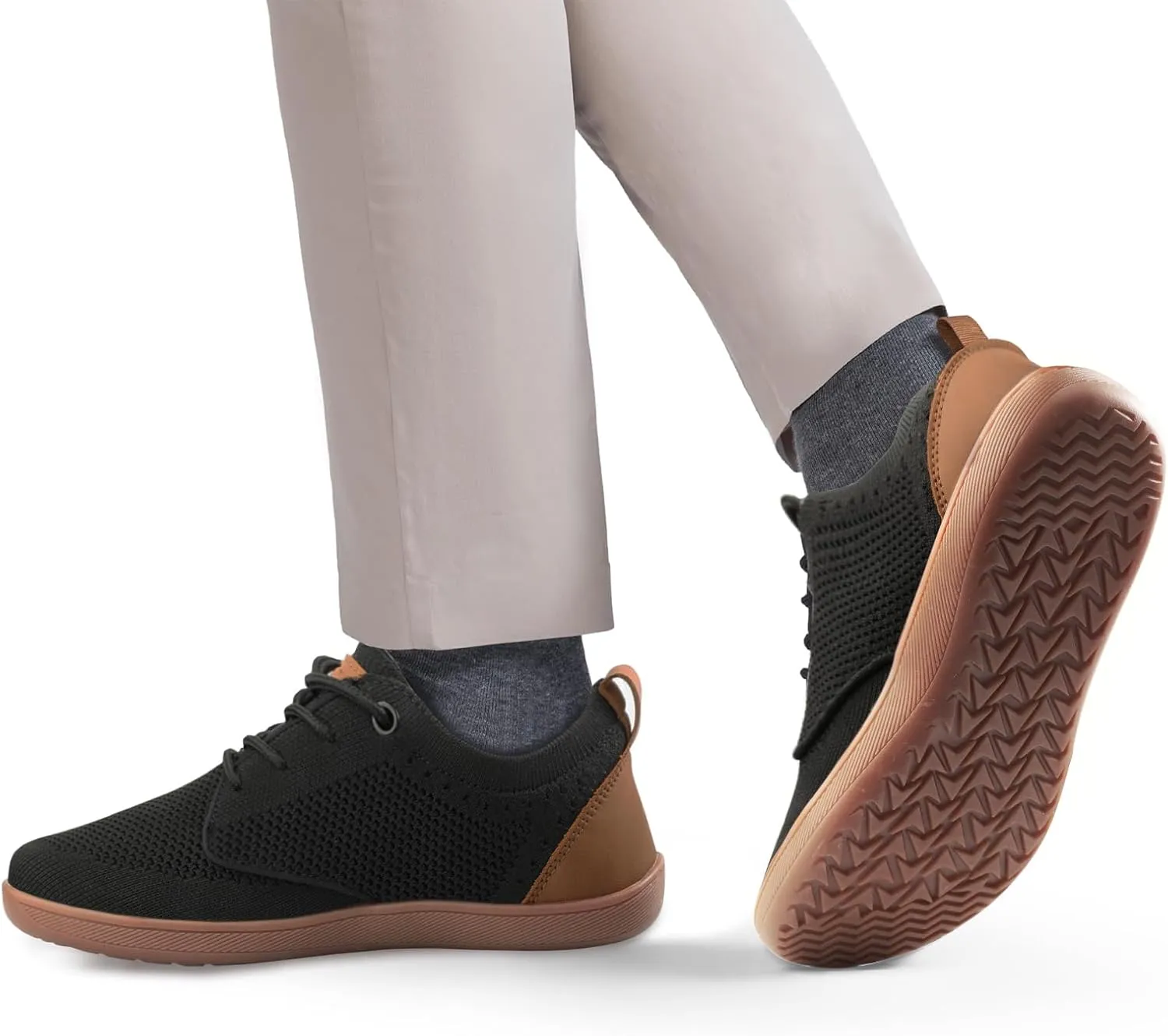 Men's Oxfords Shoes Wide Toe Box Dress Sneakers Fashion Business Casual Shoes Barefoot Zero Drop Walking Shoes