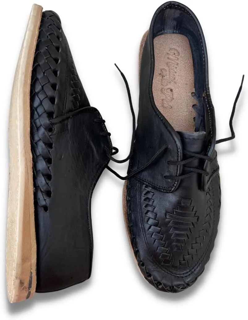 Mexico en la Piel: Handcrafted Men's Genuine Leather Lace-Up Huarache Sandals Shoes - Versatile & Durable
