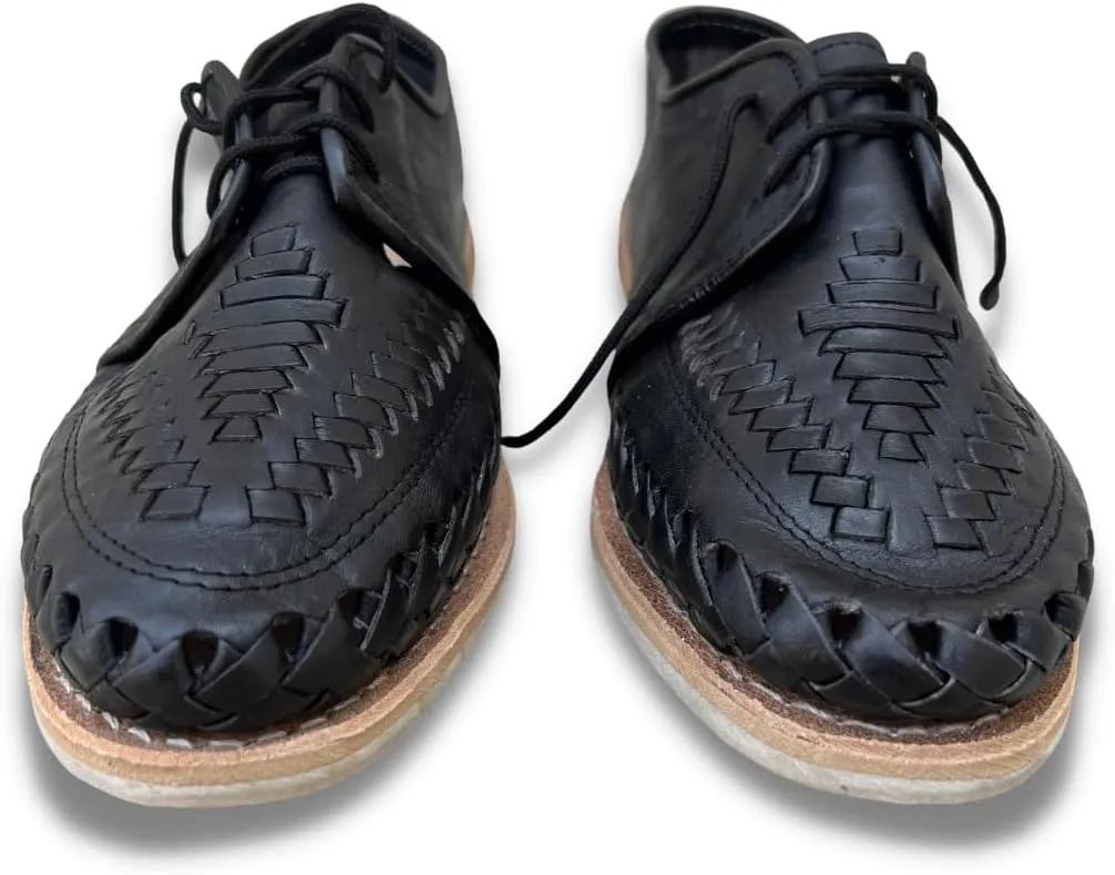 Mexico en la Piel: Handcrafted Men's Genuine Leather Lace-Up Huarache Sandals Shoes - Versatile & Durable