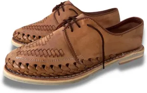 Mexico en la Piel: Handcrafted Men's Genuine Leather Lace-Up Huarache Sandals Shoes - Versatile & Durable