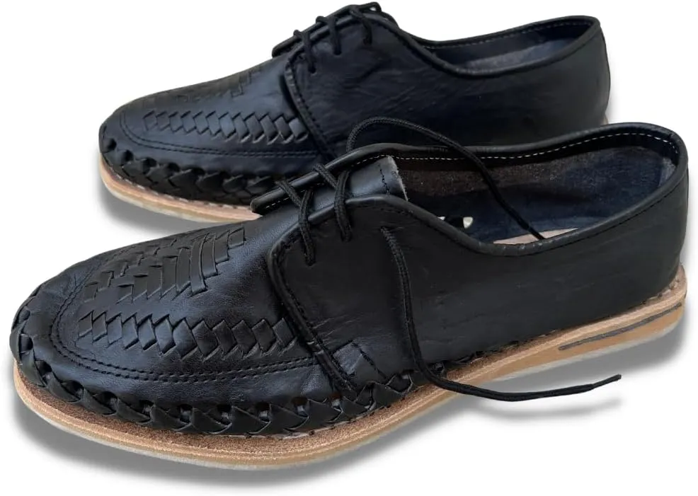Mexico en la Piel: Handcrafted Men's Genuine Leather Lace-Up Huarache Sandals Shoes - Versatile & Durable