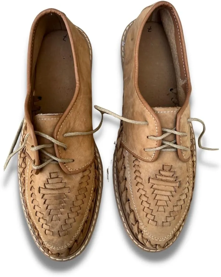 Mexico en la Piel: Handcrafted Men's Genuine Leather Lace-Up Huarache Sandals Shoes - Versatile & Durable