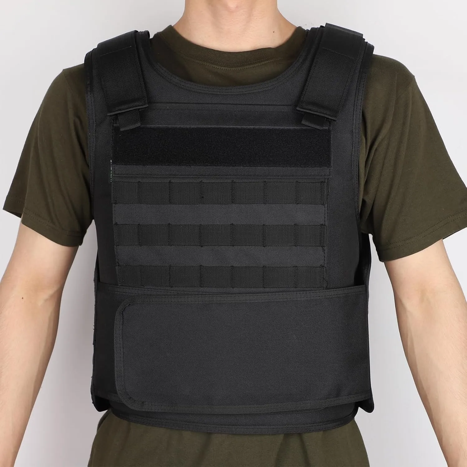 MGFLASHFORCE Tactical Vest for Men, Security Police Fbi Airsoft Vest