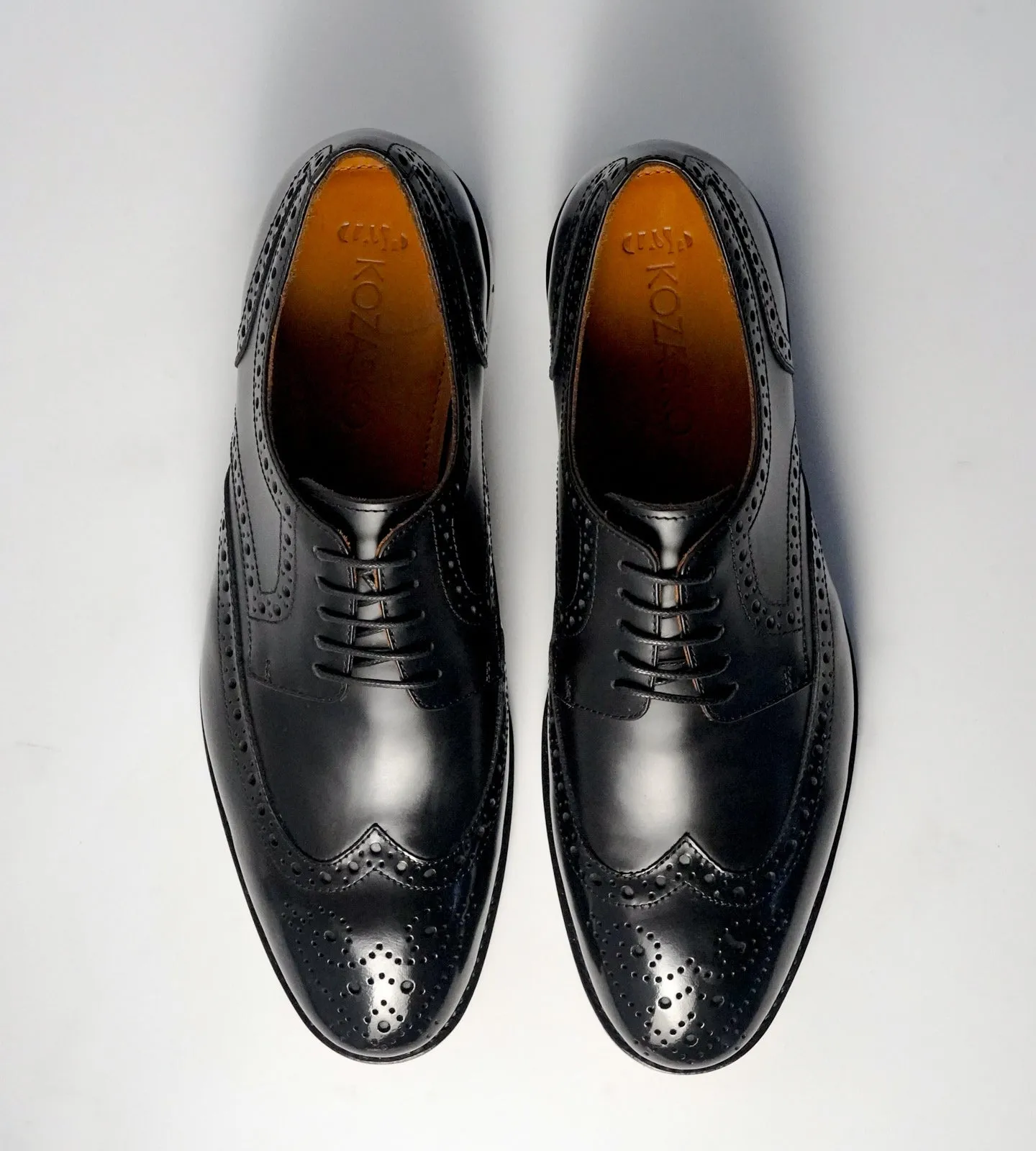 Michigan Black Full Grain Wingtip Derby Brogues