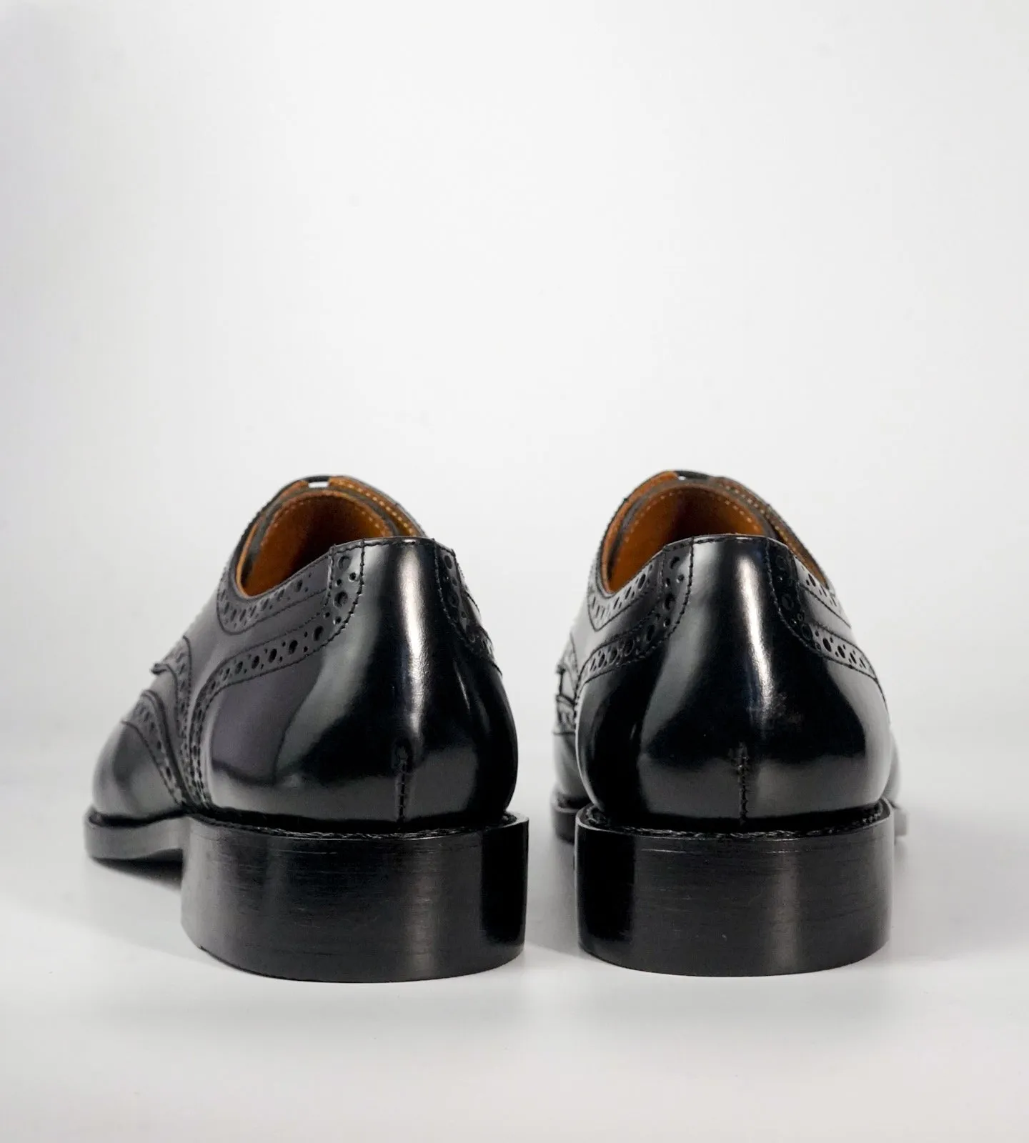 Michigan Black Full Grain Wingtip Derby Brogues