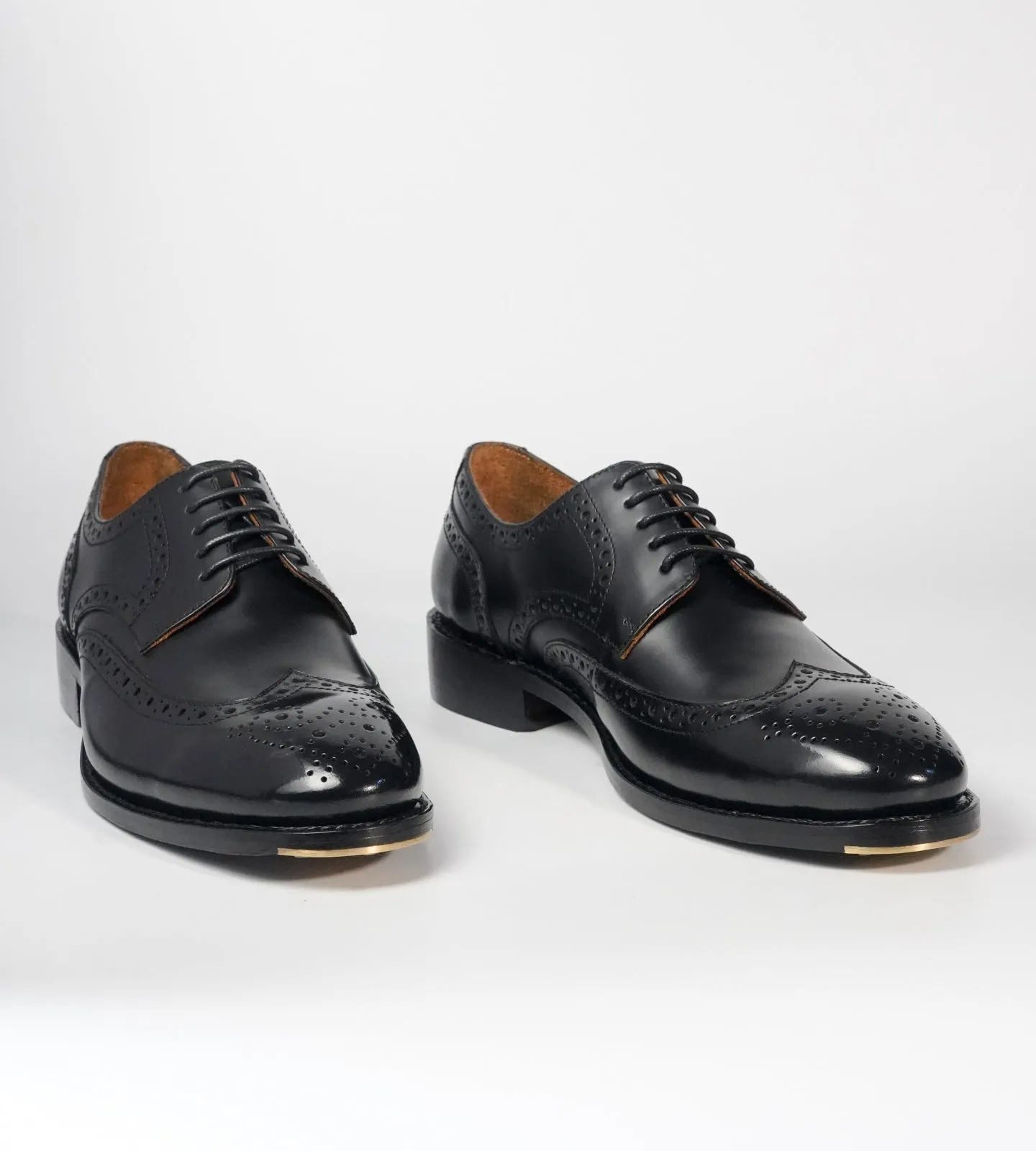 Michigan Black Full Grain Wingtip Derby Brogues