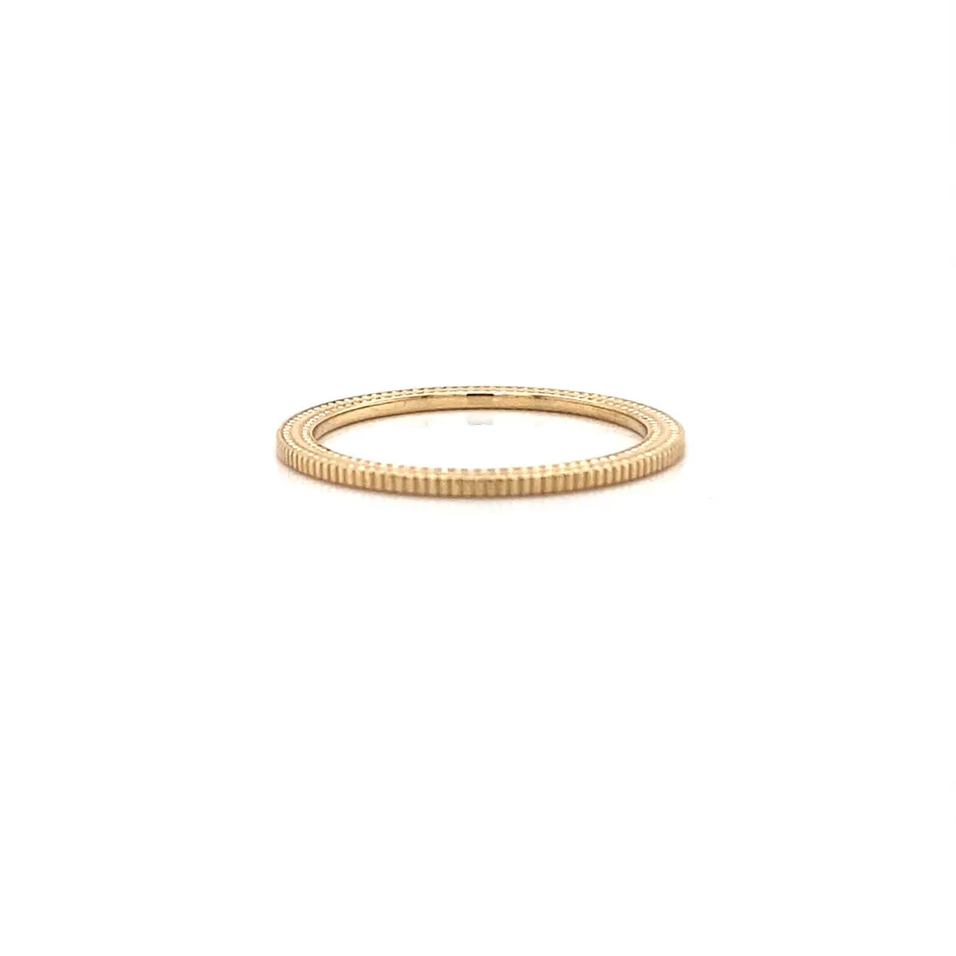 MILGRAIN THIN FLAT BAND