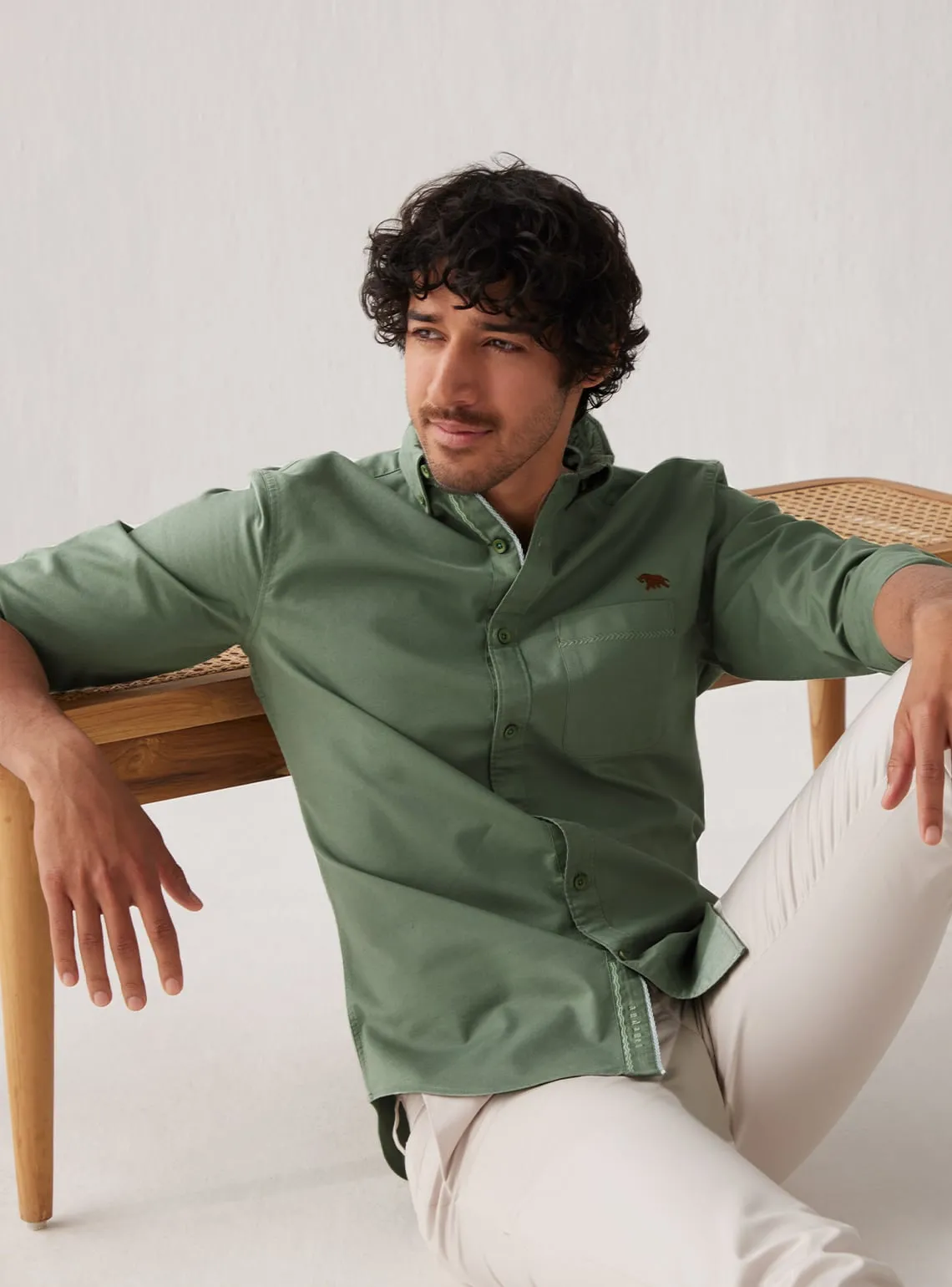 Mineral Green Russet Mark Shirt