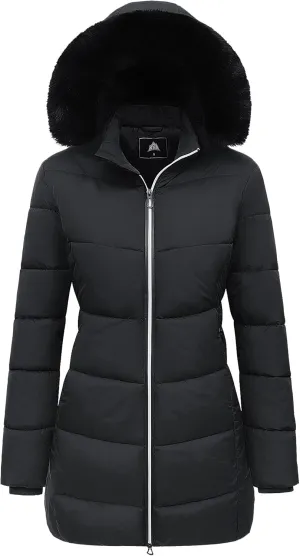 MOERDENG Women's Winter Windproof Warm Down Coats Waterproof Thicken Hooded fashions Puffer Jacket
