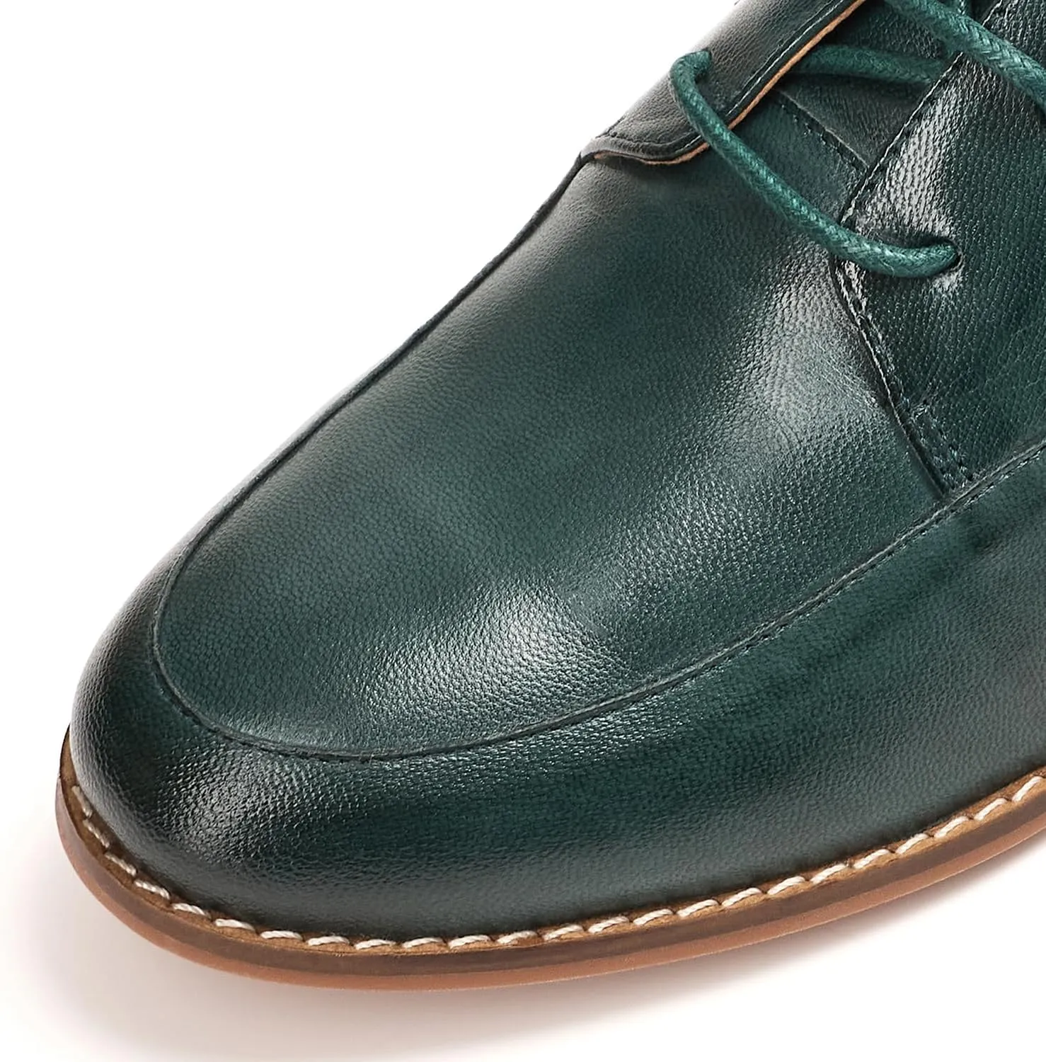 Mona flying Womens Handmade Dress Oxfords Derby Comfortable Lace up Leather Flat Office Work Shoes for Ladies