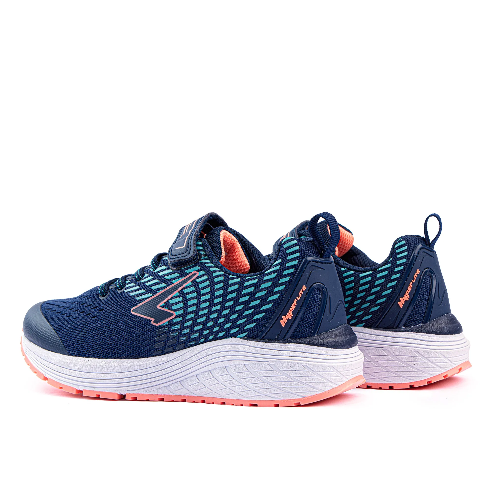 Monsoon Girls Navy V-strap Runner Navy-Mint/Coral