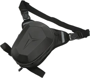 Motorcycle Drop Leg Bag with Reflective Strip Water Waist Pack for Outdoor Hiking Traveling Fishing (Unique Pattern)