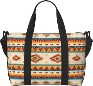 Native American Print Personal Item Travel Bags for Women - Durable Travel Duffel Bags, Gym Bags for Overnight Trips