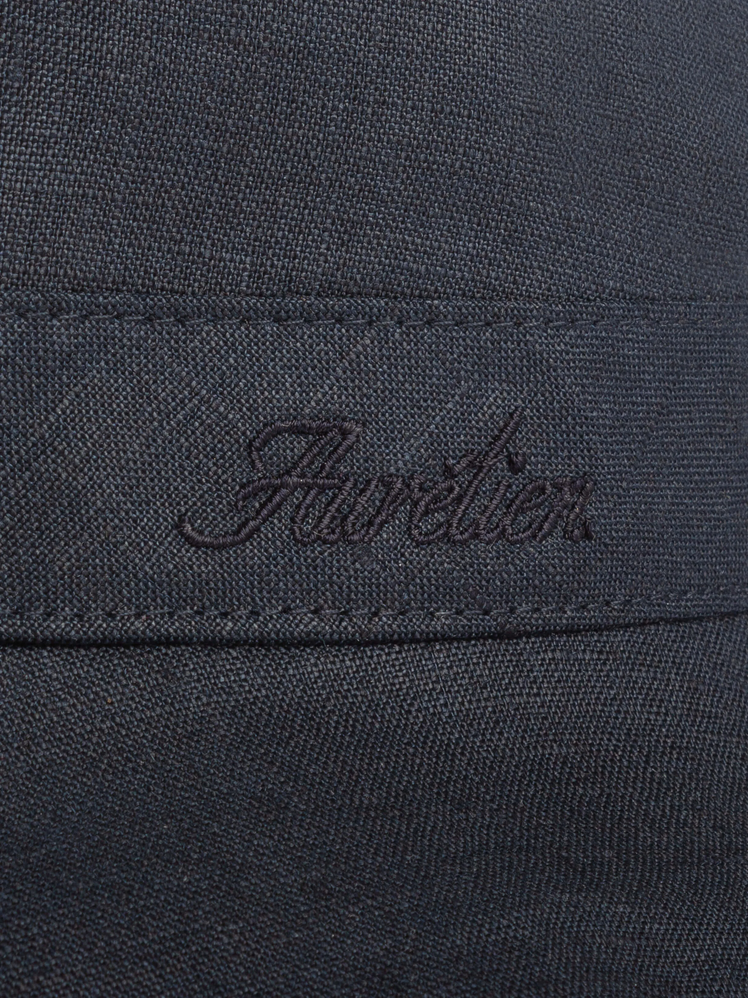 Navy Linen Bucket Hat