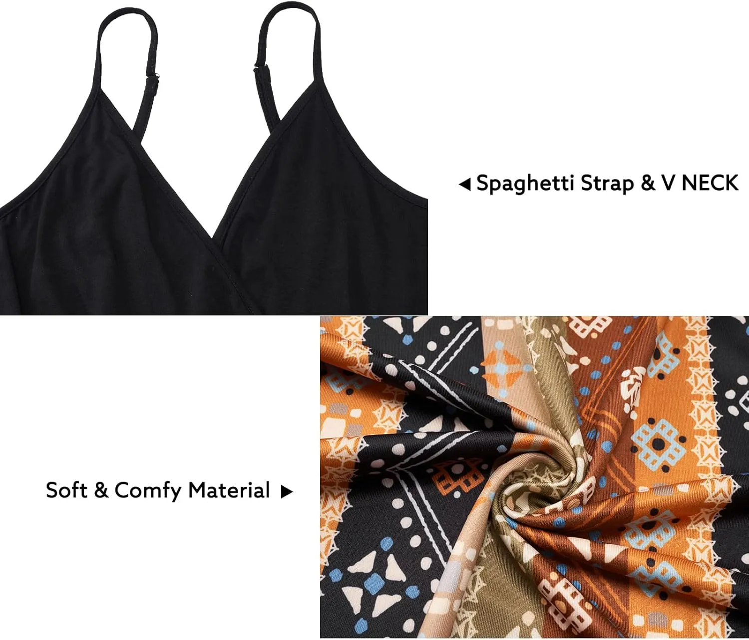 Newshows Women Summer 2025 Maxi Dress Vacation Floral Spaghetti Strap Spring Casual Boho Split Beach Long Flowy Sundress