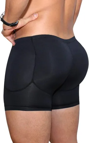 NonEcho Men Padded Underwear Briefs Boxers Men Butt Booster Hip Enhancer 4 Detachable Pads