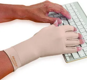 Norco Therapeutic Compression Edema Glove Indications - Swelling and Arthritis Pain for Women and Men. Fingerless. Soft Stretchy Fabric for Warmth. Outside Seams for Comfort. Sold as Right or Left.