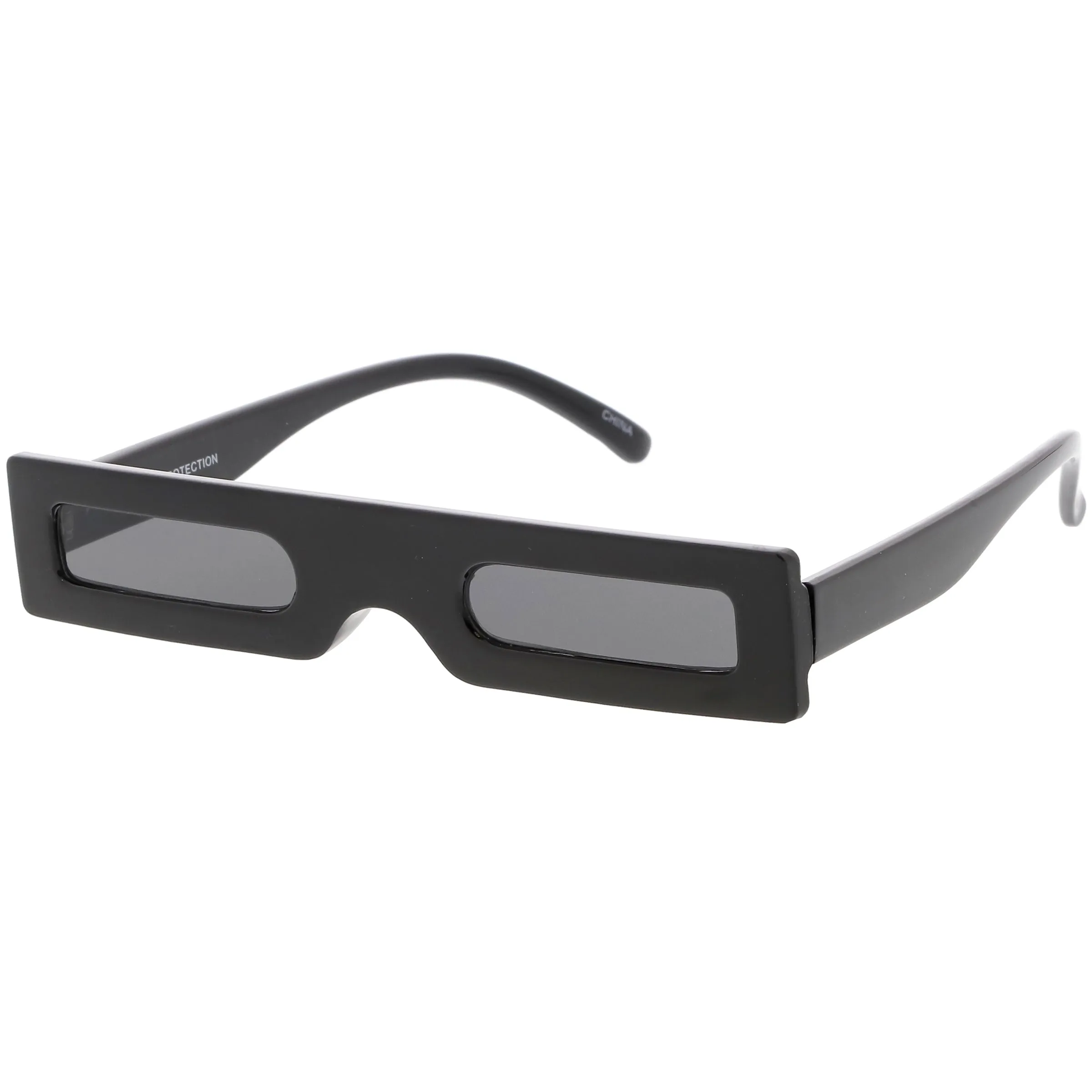 Novelty Retro Punk Square Flat Top Thin Lens Sunglasses C733